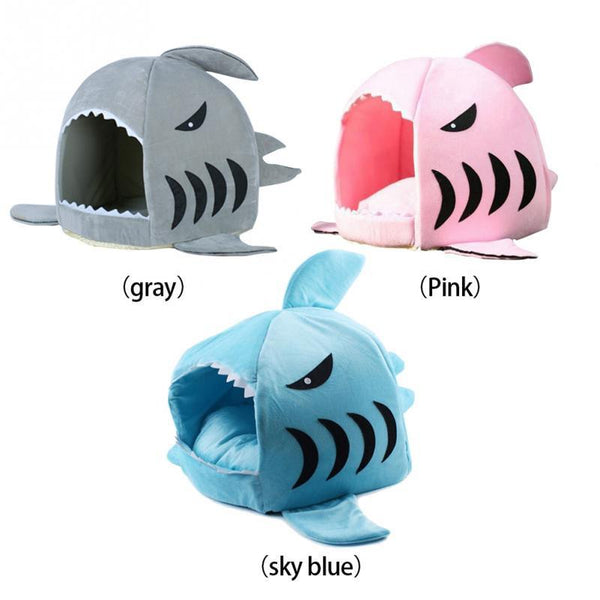 Warm Soft Shark Pet Kennel