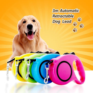 One-handed Retractable Dog Leash
