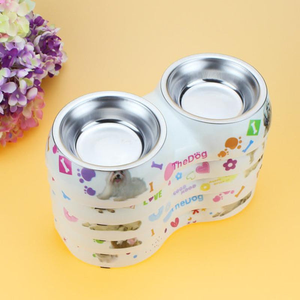 Removable Double Stainless Steel Bowl