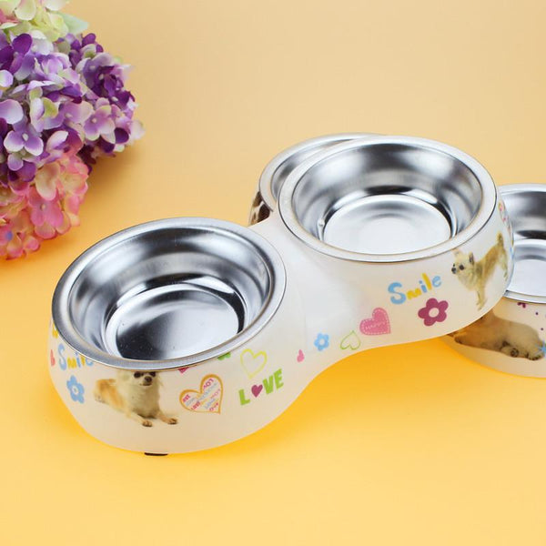 Removable Double Stainless Steel Bowl