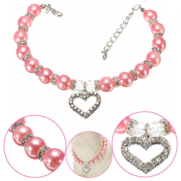 Pearl Necklace Pet Accessory