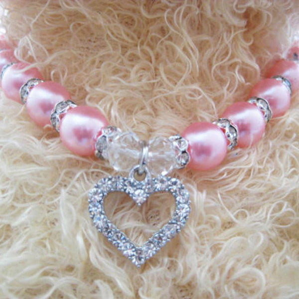 Pearl Necklace Pet Accessory