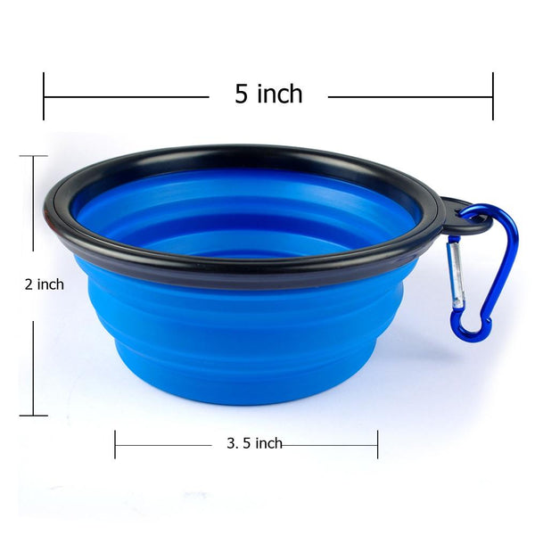 Collapsible Silicone Feeding Travel Bowls