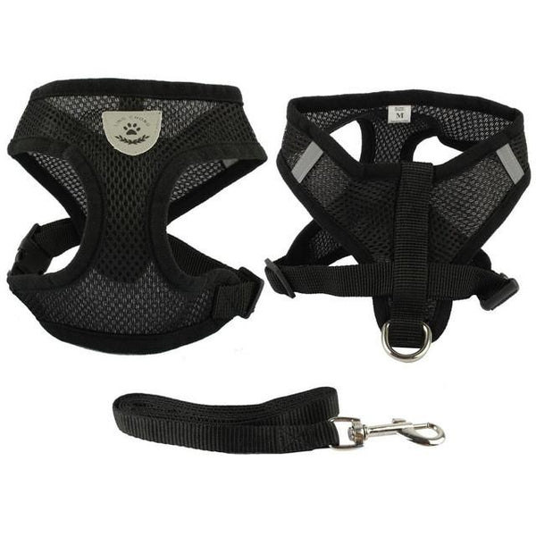 Breathable Air Nylon Mesh Puppy Harness and Leash