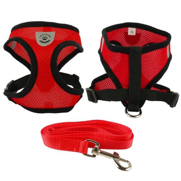 Breathable Air Nylon Mesh Puppy Harness and Leash